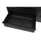 56 IN W 5-DRAWER 1-DOOR, DEEP TOOL CHEST MOBILE WORKBENCH IN GLOSS BLACK MIT HARDWOOD TOP