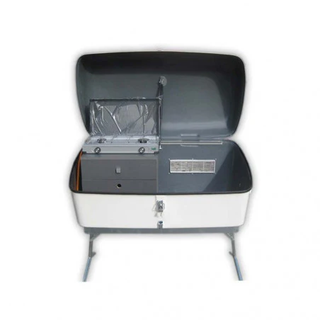 Camper Chest with Legs and Comanche Kitchen - For Tent Trailer