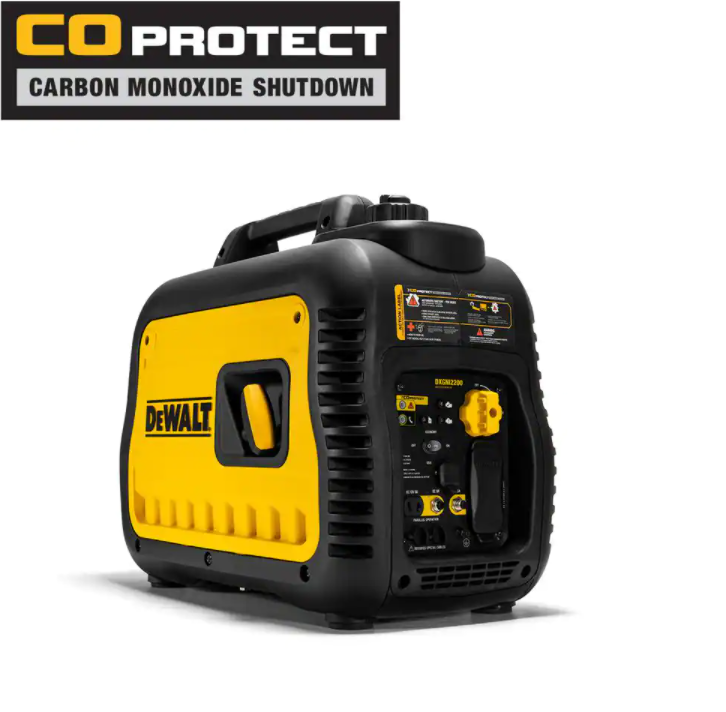 DEWALT Ultra Quiet 2200-Watt Recoil-Start Gas-Powered Inverter Generator mit Autodrossel & CO-PROTECT Technologie, 50-ST