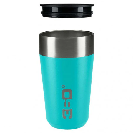 360 Grad Travel Mug Becher Large turquoise blue - Thermos glass