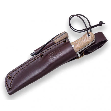 Joker Halsmesser Avispa Scandi Nogal - Cuchillo Buschcraft cuello