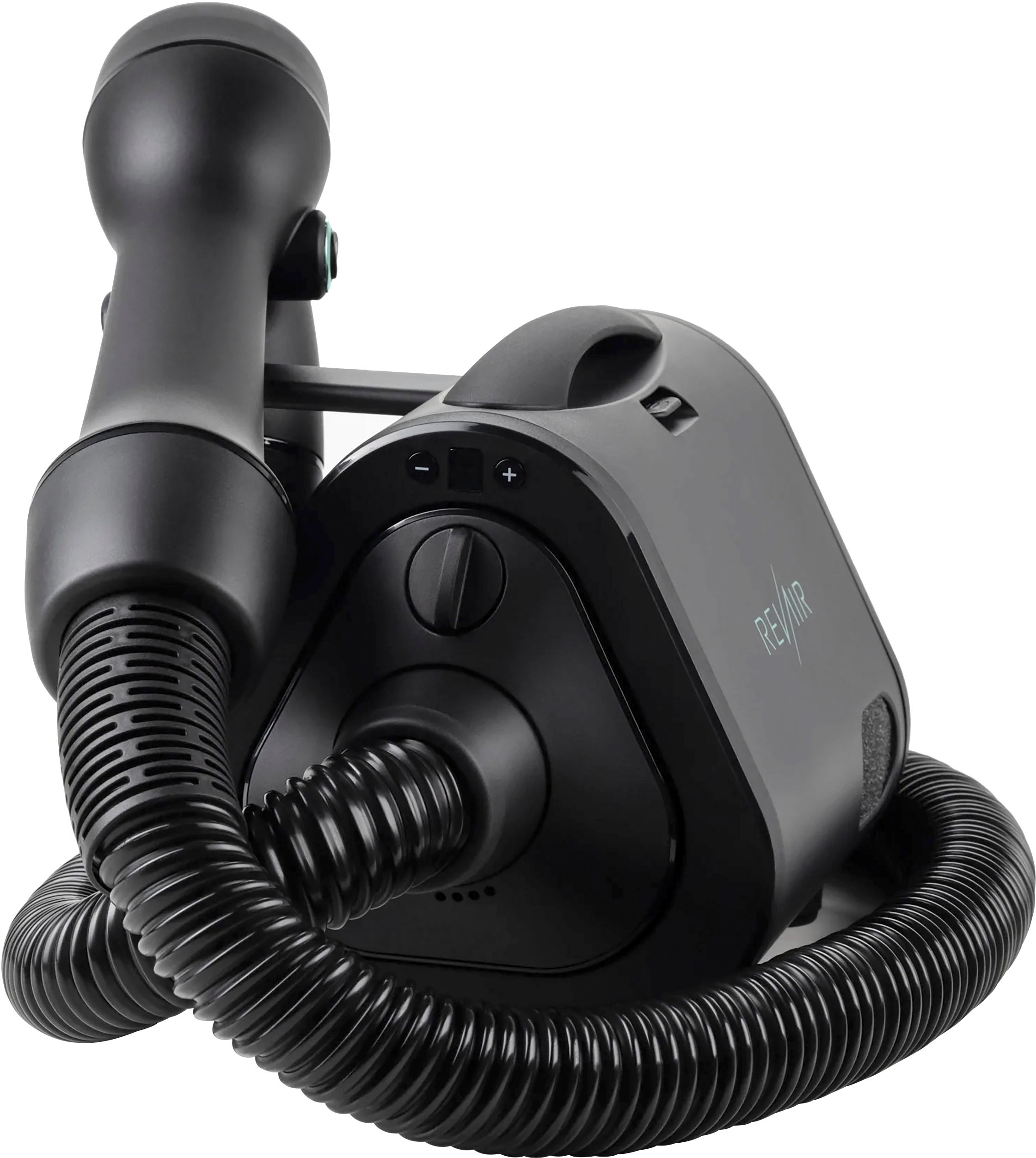 2025 Reverse-Air Hair Dryer with Hair Clips – Black