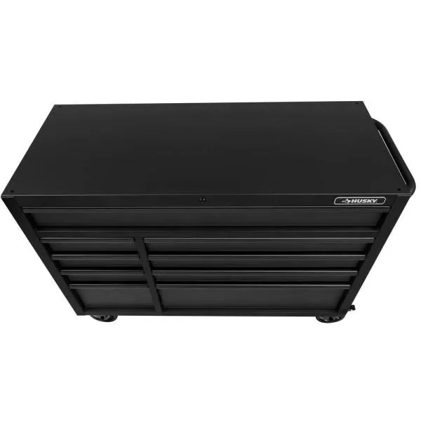 INDUSTRIAL 52 IN. W X 21.5 IN. D 9-DRAWER TOOL CHEST ROLLING CABINET IN MATTE BLACK