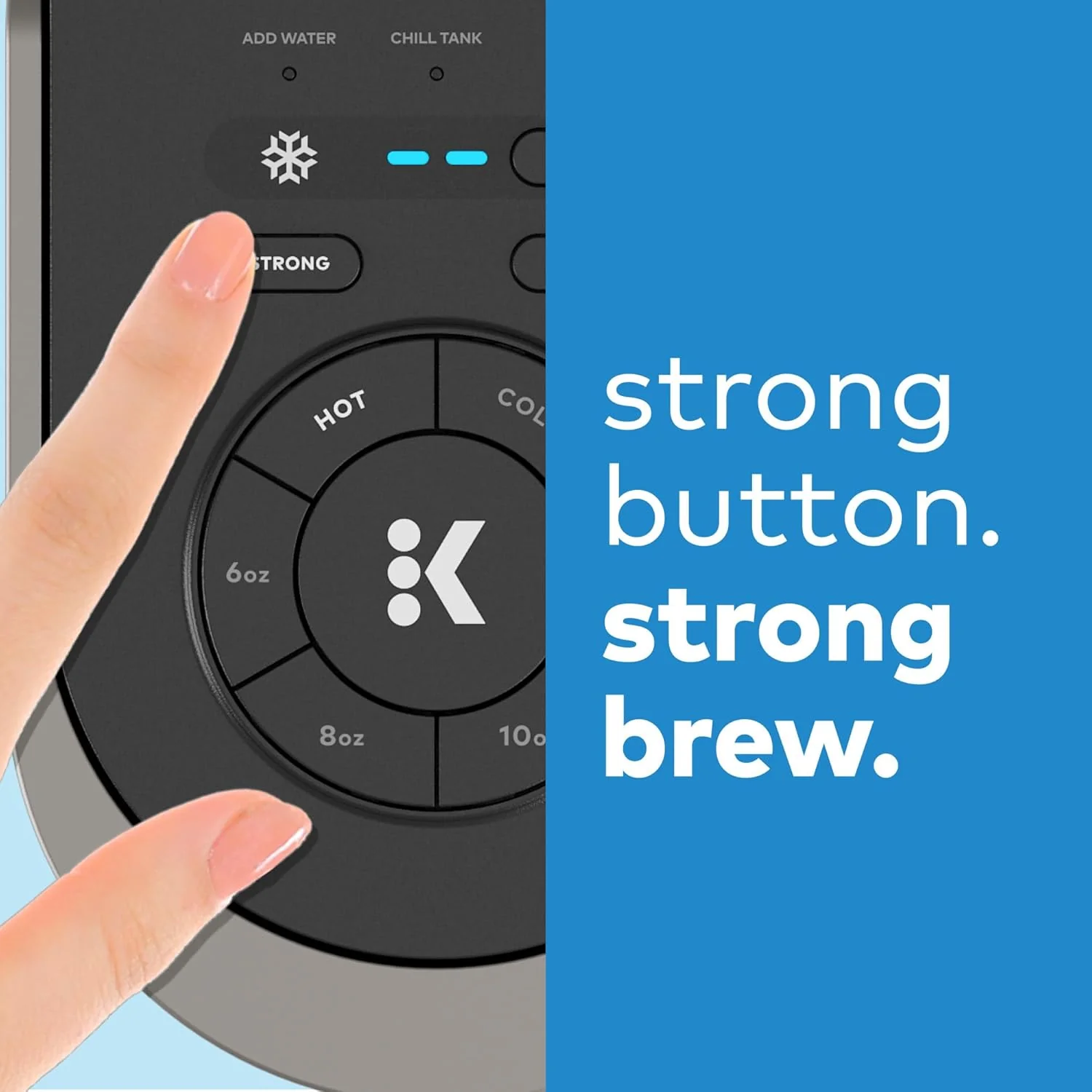 Keurig K-Brew+Chill Iced or Hot Single-Serve K-Cup Coffee Maker with MultiStream and QuickChill Technology, 70oz. Removable Reservoir