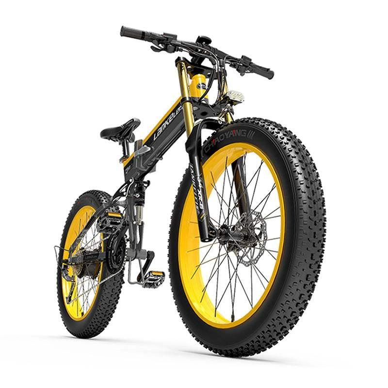 Lankeleisi XT750 Plus 1000W 26" Fatbike Dual Crown Fork Faltbares E-Mountainbike 17,5Ah