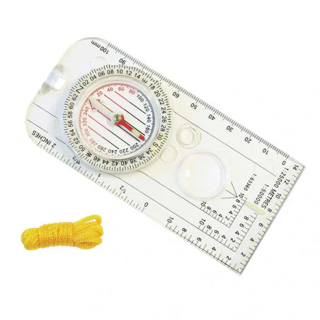 FLASHLIGHT AND MAGNIFYING MAP READER - blue